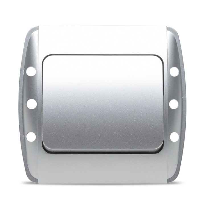 Intrerupator Elbi Zirve ST Gri Metalizat