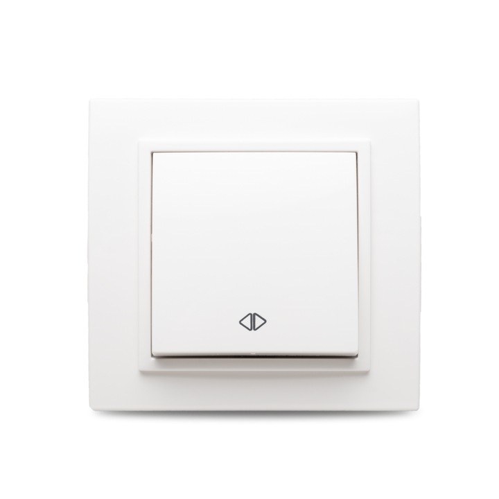 Intrerupator Cap Cruce Elbi Zena ST Alb