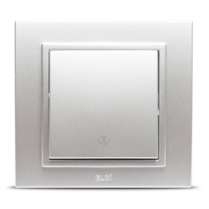 Intrerupator Cap Cruce Elbi Zena ST Gri Metalizat