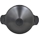 Таджин тиган, диаметър 28 см, 3 слоя, поддържа всеки източник на топлина, керамичен капак, конусовиден капак, черен
