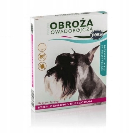 Bolhák és kullancsok elleni nyakörv kutyáknak Pess, Green - eMAG.hu