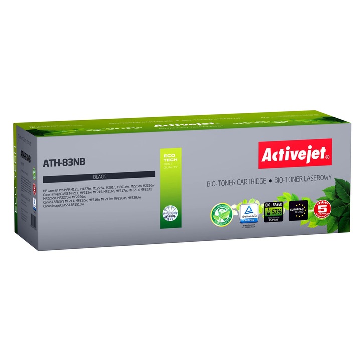 Cartus de toner, Activejet, ATH-83NB, Compatibil cu HP, Negru