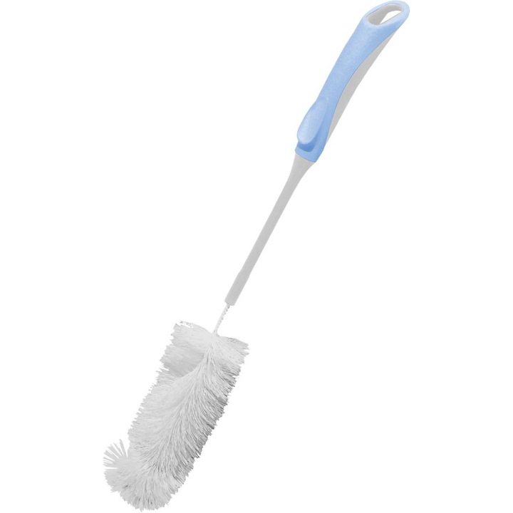 Set 6 perii pentru sticle, York, Plastic, Alb/Albastru