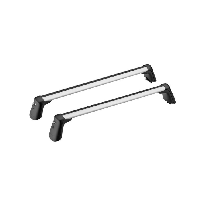 Bare de baza portbagaj, MERCEDES-BENZ, Pentru GLC X254, Aluminiu, Negru/Argintiu
