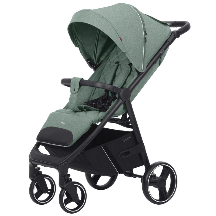 Carucior copii Bravo Spring, Carrello, 90 x 55 х 103 cm, Verde/Negru