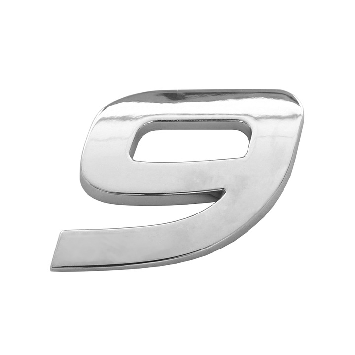 Украшение за кола 3D Mega Drive, номер 9.26 мм, със специално лепило, хром