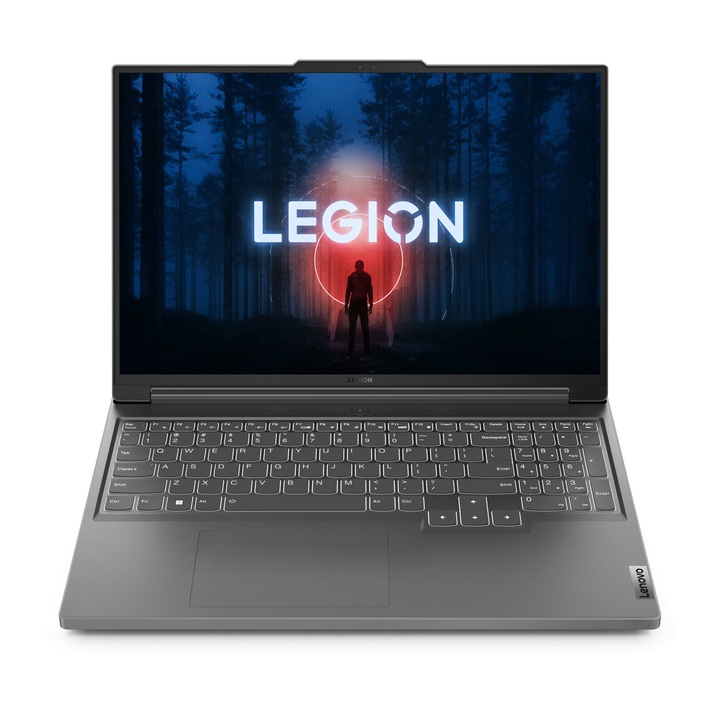 Лаптоп Lenovo Legion Slim 5 16IRH8 с Intel Core i5-13500H (1.9/4.7GHz, 18M), 32 GB, 512GB M.2 NVMe SSD, NVIDIA RTX 4050 6GB GDDR6 DLSS 3, Windows 11 Pro ESD, Сив