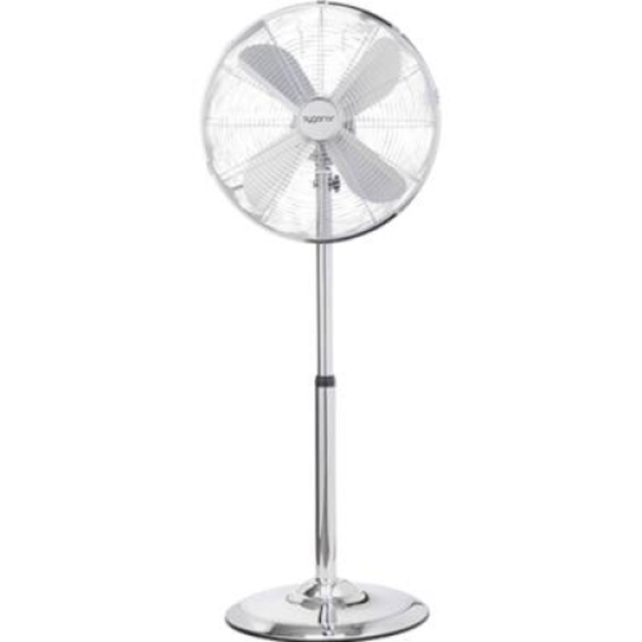 Ventilator cu picior 50 W (l x I) 44.5 cm x 120 cm argintiu Sygonix FD-40M