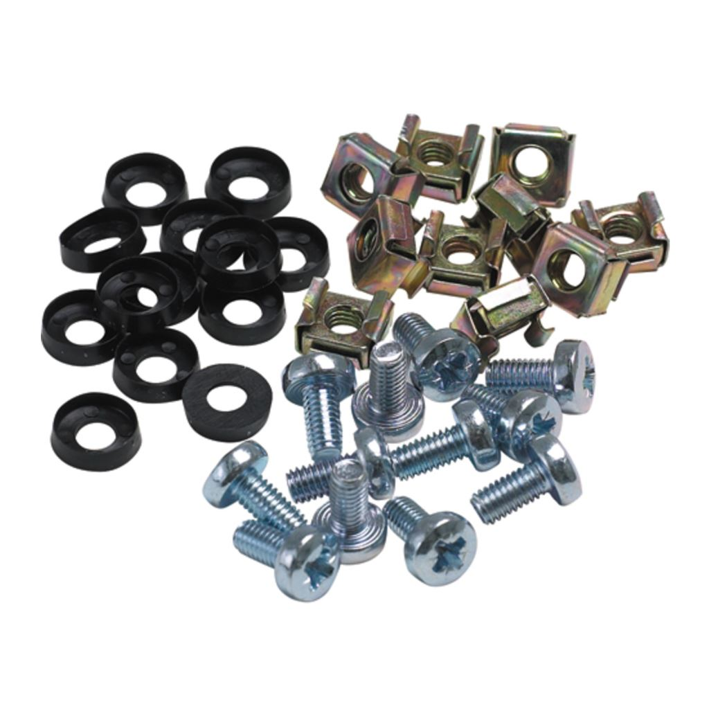 Set 50 Suruburi + Piulite + Saibe dulap rack, Excel, M6, Multicolor ...