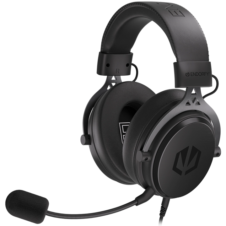 Endorfy Viro Plus USB Gaming Headset, 53mm Driver, Memory Foam, USB 7.1 Sound Card, Detachable Microphone, Extra Earpads, 3.5mm Audio Jack, 2 Year Warranty EY1A001