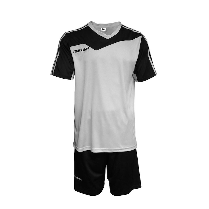 Екип за футбол MAXIMA 40010101, Размер XL, Бял с черен
