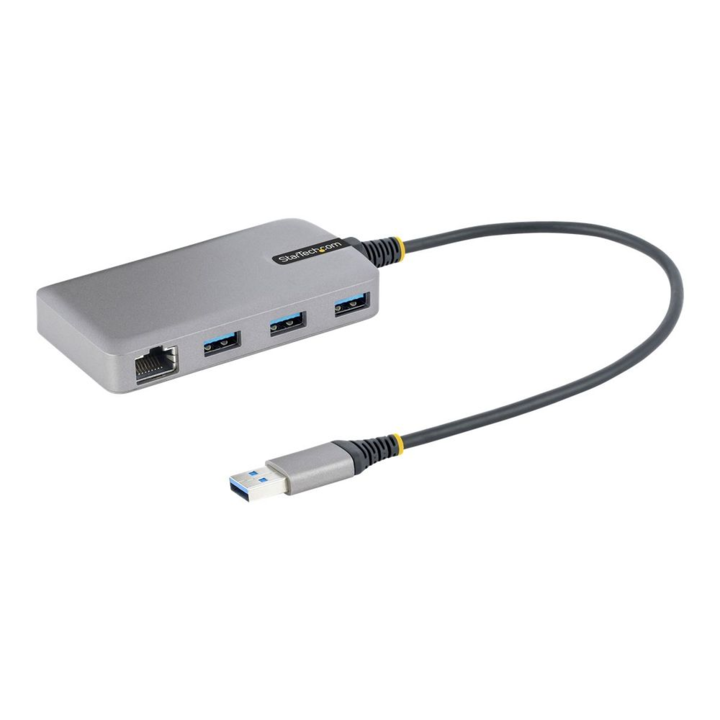 Докинг станция и порт репликатор, Startech, Gen 1 (3.1 Gen 1), тип A, 5G3AGBB-USB-A-HUB, USB 3.2 сив