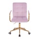 Scaun de birou, Votana, HR1015KP, Catifea, Baza Aurie, Mov