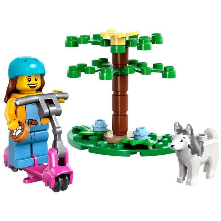 Lego City 30639 Бягане на кучета и тротинетка