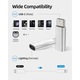 Преходник 1Tech от Lightning iPhone към USB Type C, Многоцветен