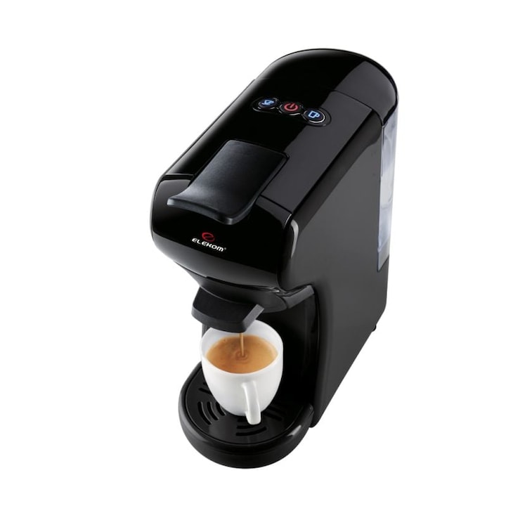 Мултифункционална 5 в 1 Еспресо Кафемашина Elekom EK-504B, За мляно кафе, Капсули Nespresso, Dolce Gusto, Lavazza, Ese pods, K-cup, 1450 w, 19 bar