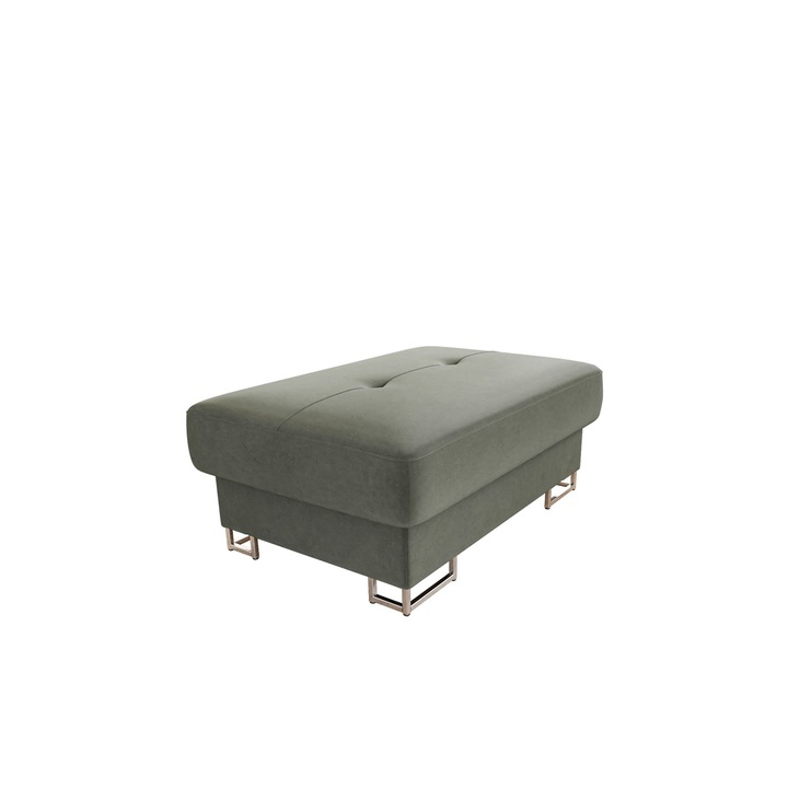 Taburet Alvin, MIRJAN24, Gri antracit, 67x104x42 cm