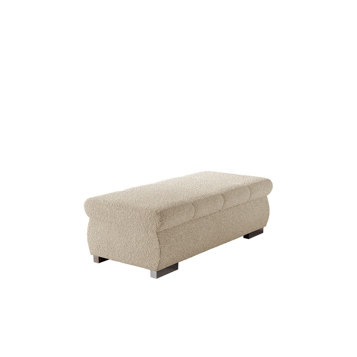 Taburet mare Kanton, MIRJAN24, Bej, 60x120x39 cm