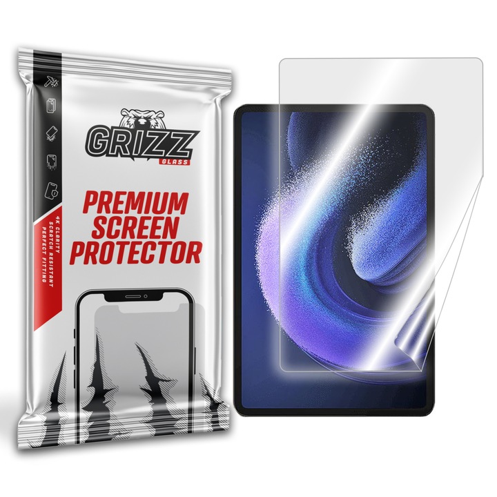 Folie pentru Xiaomi Pad 6, GrizzGlass, Ceramica, Transparent