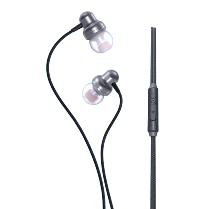 Casti cu microfon, SkyDolphin, SR02, Gri