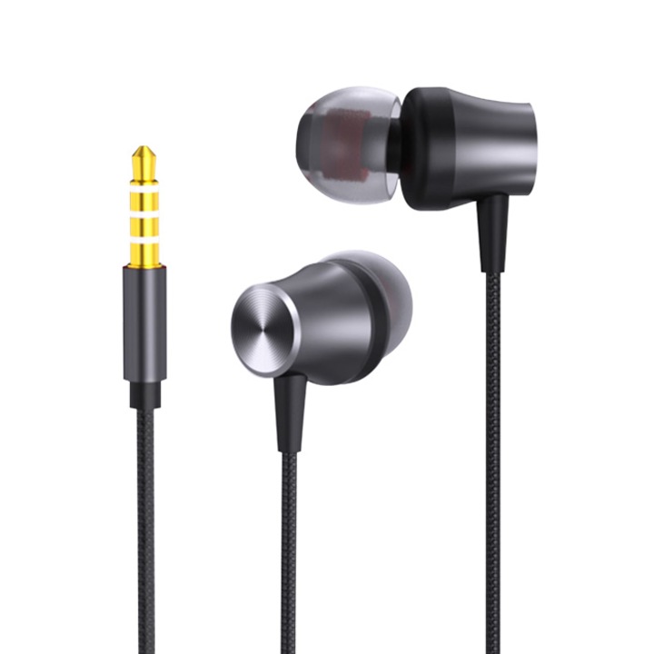 Casti cu microfon, SkyDolphin, SR03, Gri