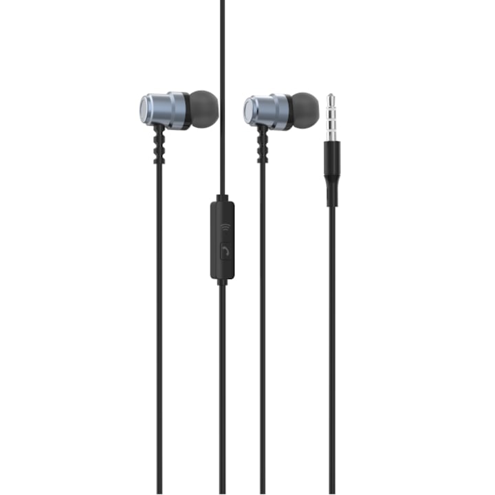 Casti cu microfon, SkyDolphin, SR19, Alb