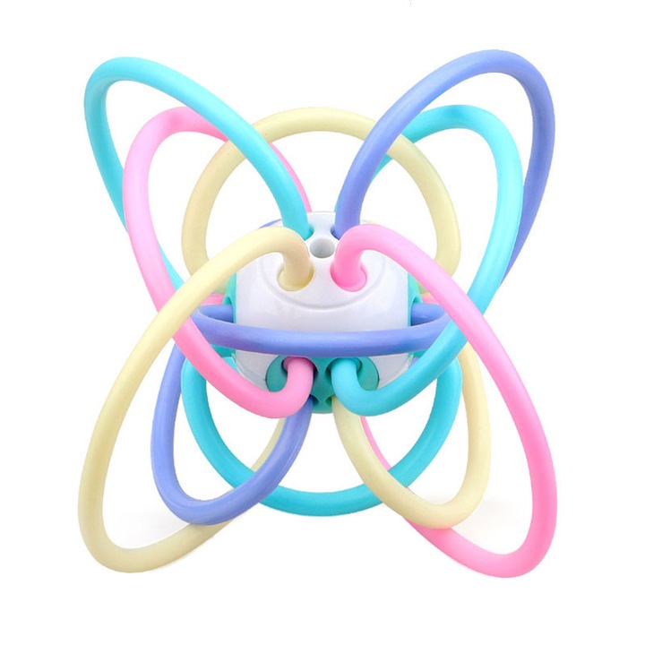 Baba fogzási golyó, Senmase, ABS, 10x7,5 cm, Multicolor