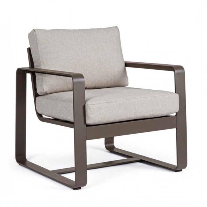 Комплект от 2 кафяви бежови кресла Merrigan 74x78x84 см