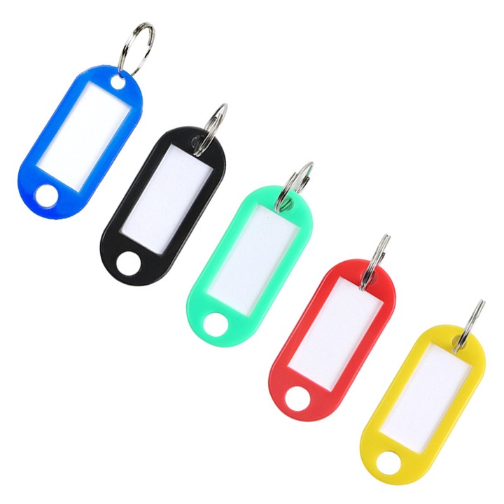 100 db-os címkekészlet 5 vegyes színben, Senmase, ABS, Multicolor