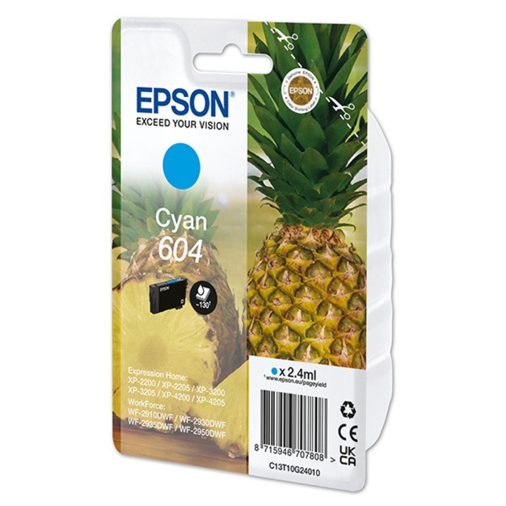 Epson 604 tintapatron 1 dB Eredeti Standard teljesítmény Cián (C13T10G24010)