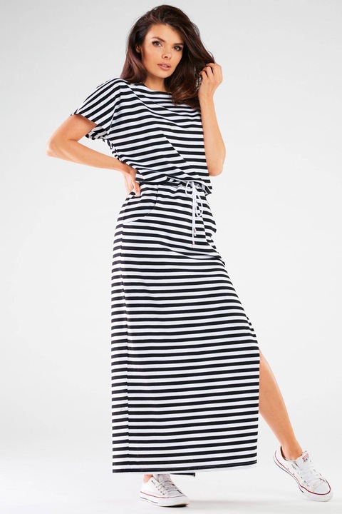 Рокля, InfiniteYou, Памук, Черно/Бяло, S