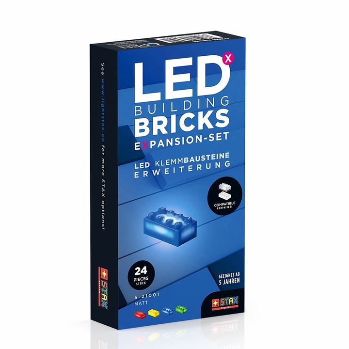 Конструктор със светлини Stax, Удължение матови цветове (24 части)