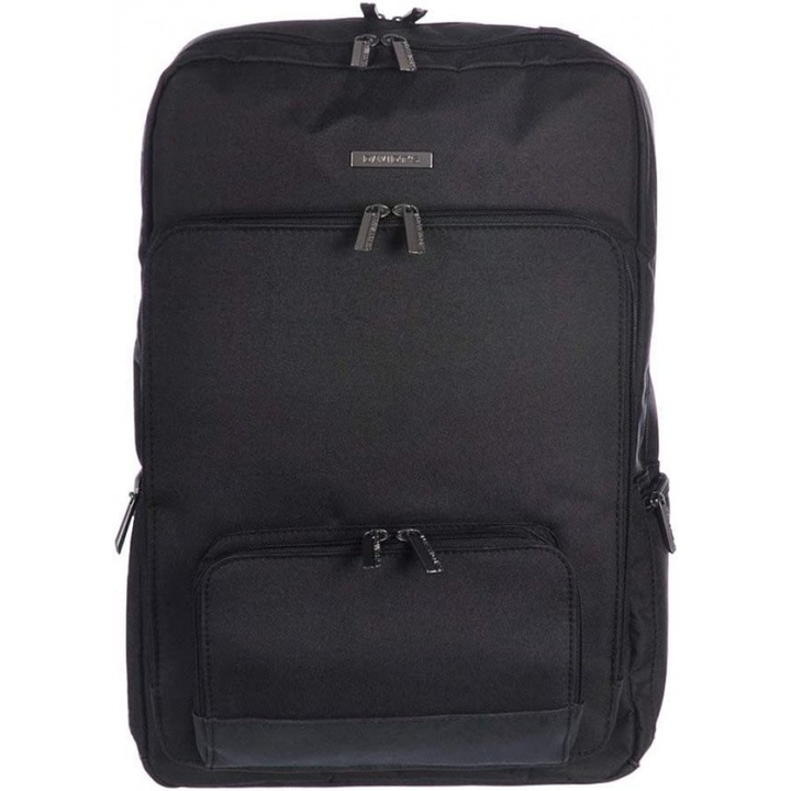 Rucsac barbati, compartiment laptop 17 inch Davidts Mood and Moov, negru, 45x34x23 cm