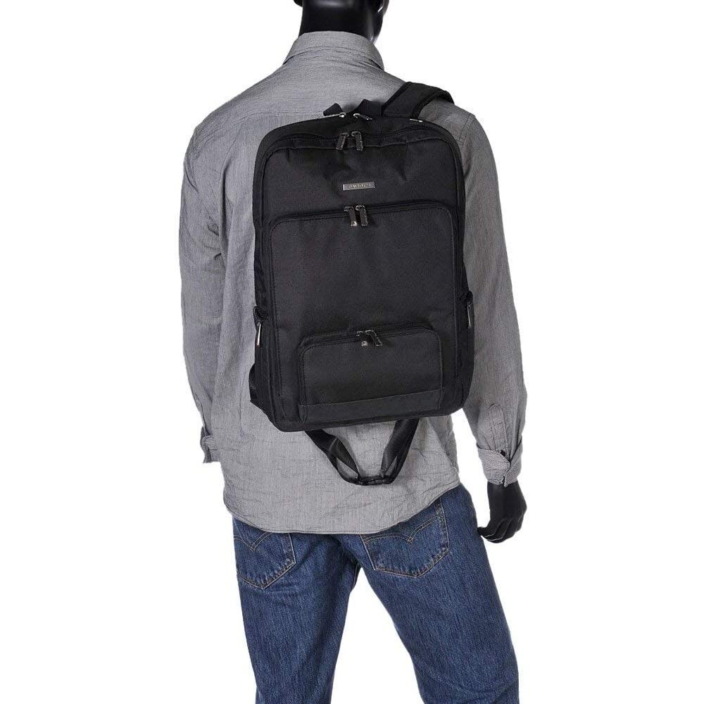 Rucsac barbati, compartiment laptop 17 inch Davidts Mood and Moov, negru, 45x34x23 cm