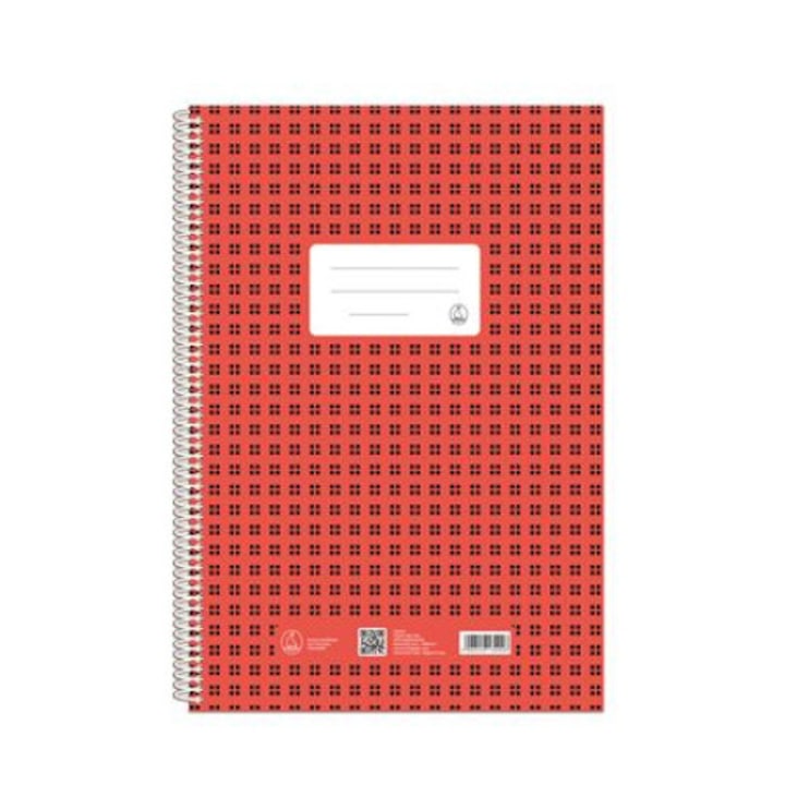 Fűzfői Novum kockás A4 spirálfüzet, 70 lap