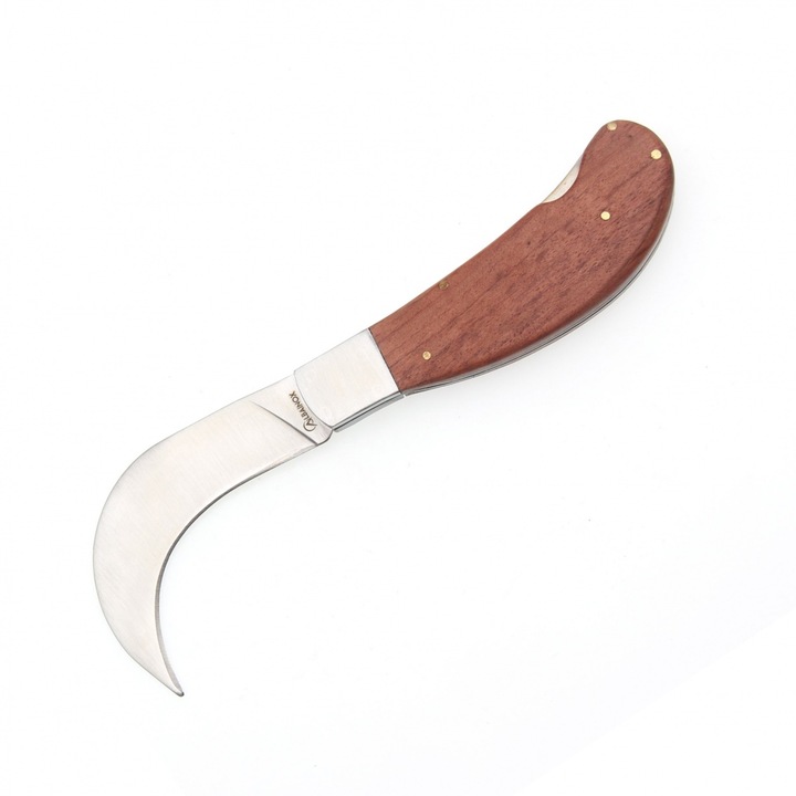 Briceag Gradinarit pentru cules, Albainox 19394, Lama Blocabila 8 cm, Inox