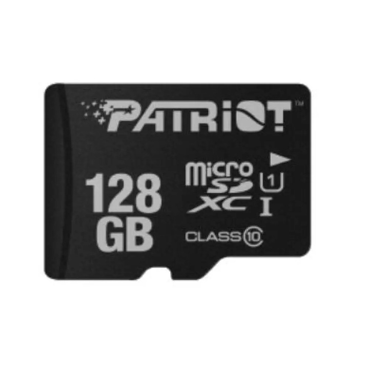 Card MicroSD PATRIOT, 128 GB, MicroSDXC, clasa 10, standard UHS-I U1