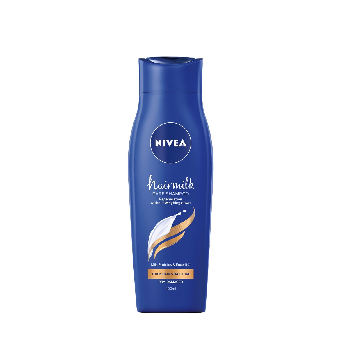 Sampon Nivea Hairmilk pentru par deteriorat cu structura puternica, 400 ml