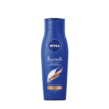 Sampon Nivea Hairmilk pentru par deteriorat cu structura puternica, 400 ml Sampon Nivea Hairmilk pentru par deteriorat cu structura puternica, 400 ml