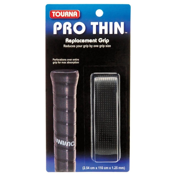 Grip TOURNA PRO THIN, 1.25mm, negru