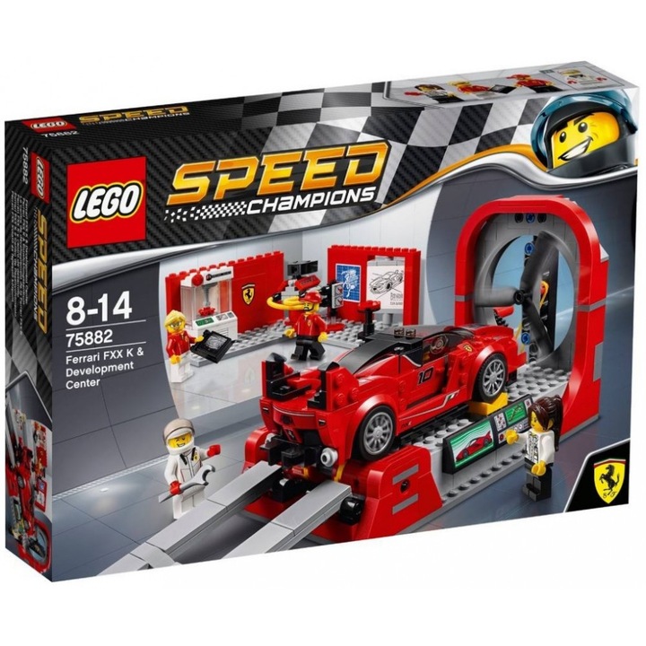 old_LEGO Speed Champions 75882 Ferrari FXX Kutató és fejlesztő központ