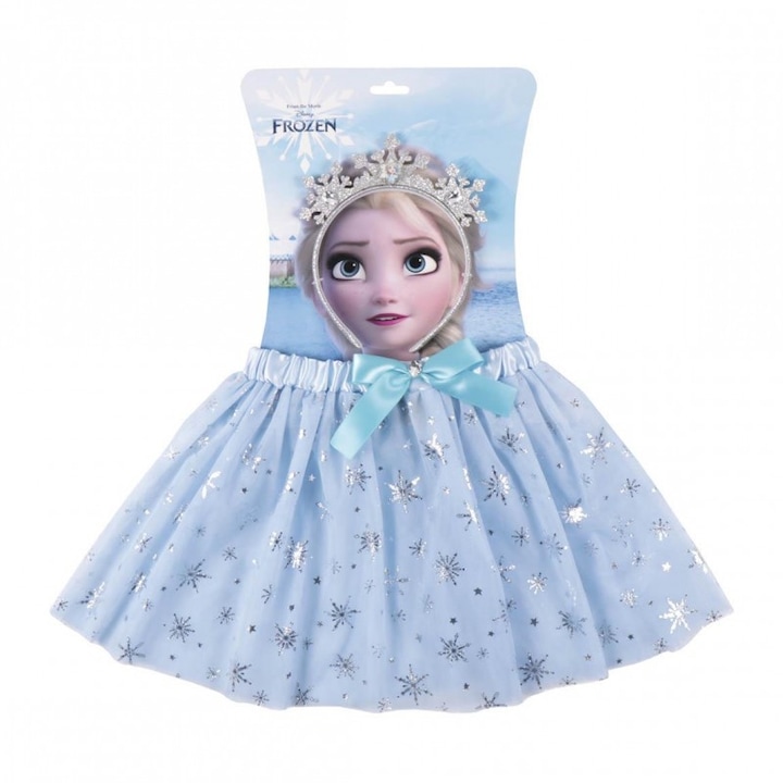 Комплект пола и лента за глава Frozen Elsa, син