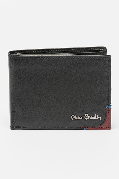 Pierre Cardin, Кожен портфейл с двойно прегъване, Черен