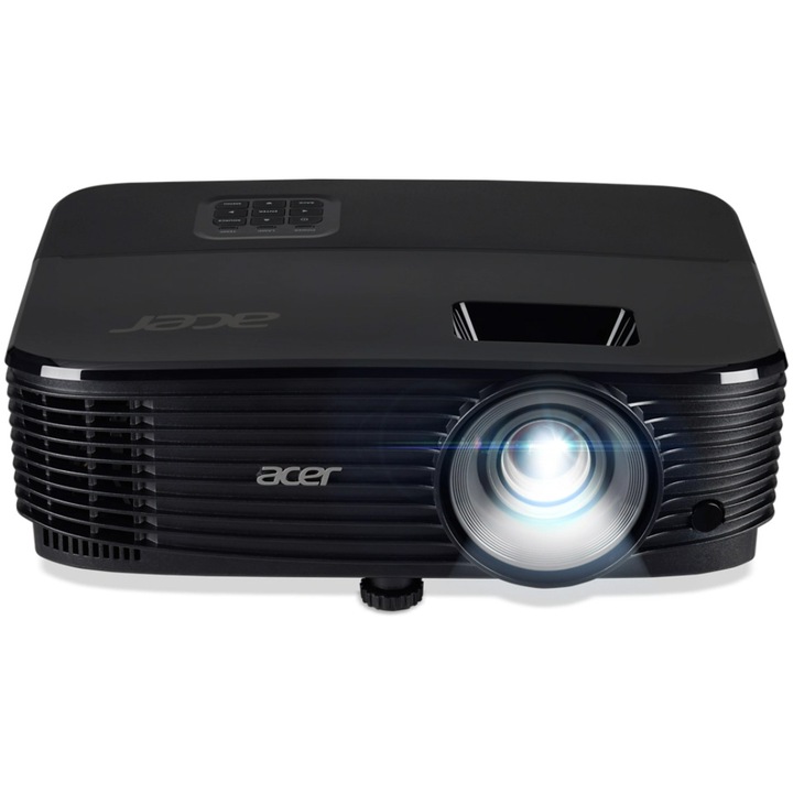 Видео проектор Acer X1129HP, DLP, SVGA 800*600, up to WUXGA 1920* 1200, 4.500 лумена, 4:3/ 16:9, 20.000:1, DLP 3D ready HDMI, Черен