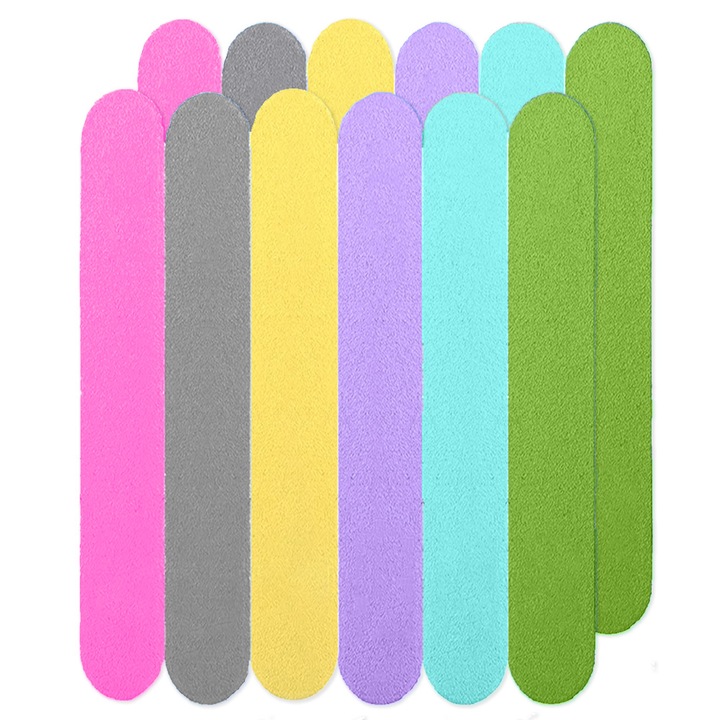 YANYXR BST3018438-3 körömreszelő (emery board), mini kétoldalas, természetes és műkörömhöz, többszínű, 12 db.