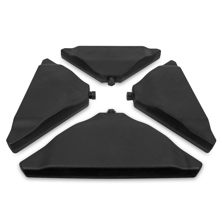 Baza premium pentru umbrele de soare, VONROC, GP515XX, Triunghiulare, se pot umple, 4 bucati