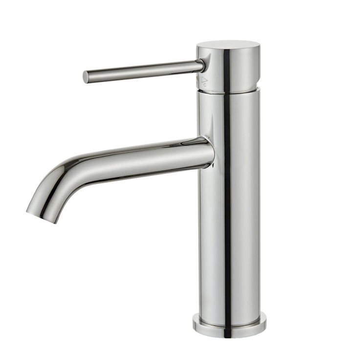 Baterie lavoar, montare pe blat, model slim, racorduri w40 CM, culoare chrome lucios, 81300100