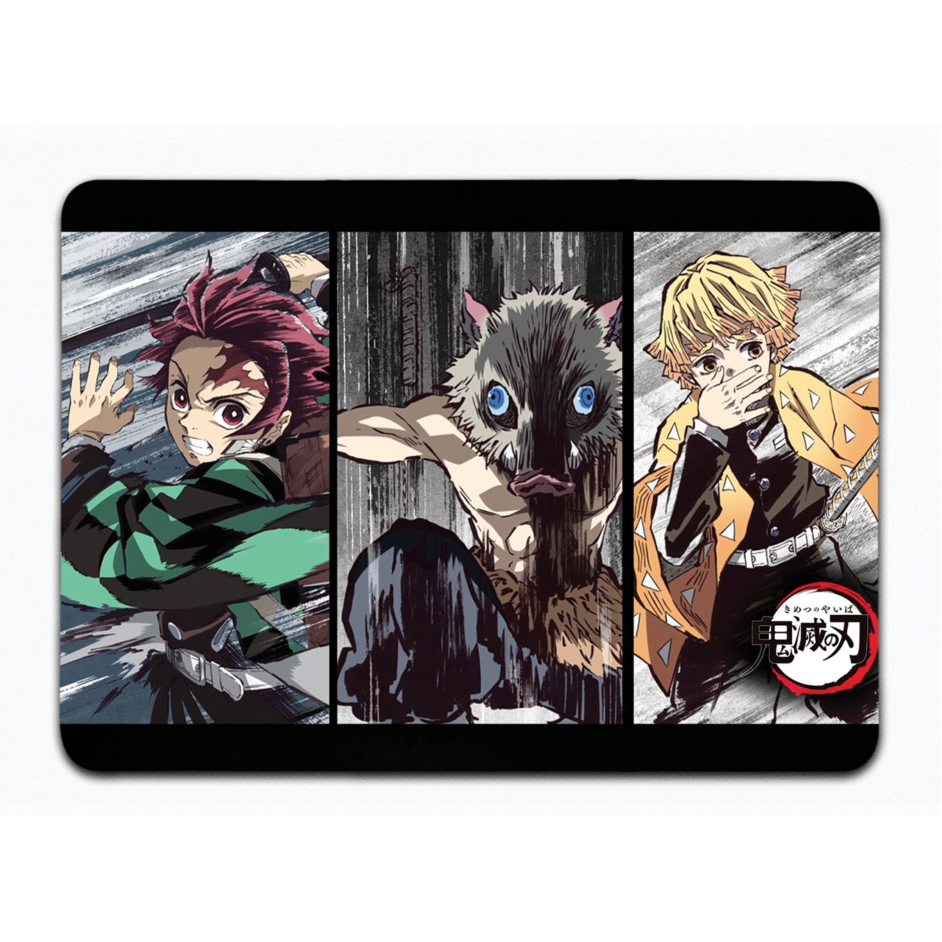 Mousepad Tanjiro Inosuke And Zenitsu Demon Slayer Baza Antiderapanta 277 X 197 X 02 Cm 5063