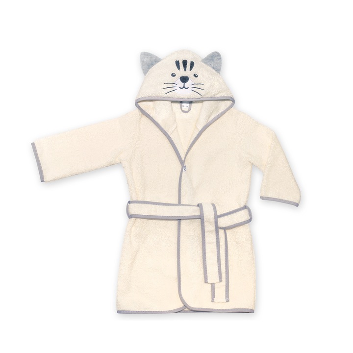 Halat pentru copii, UVIE, bumbac Crema 80-92 cm