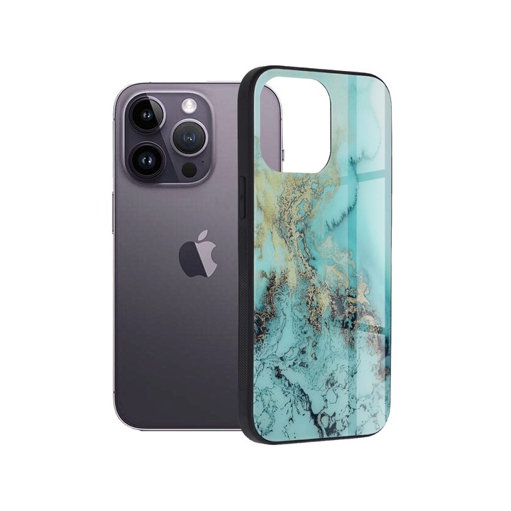 ΠΠ΅ΠΉΡ, ΡΡΠ²ΠΌΠ΅ΡΡΠΈΠΌ Ρ iPhone 14 Pro Max Techsuit Glaze Blue Ocean